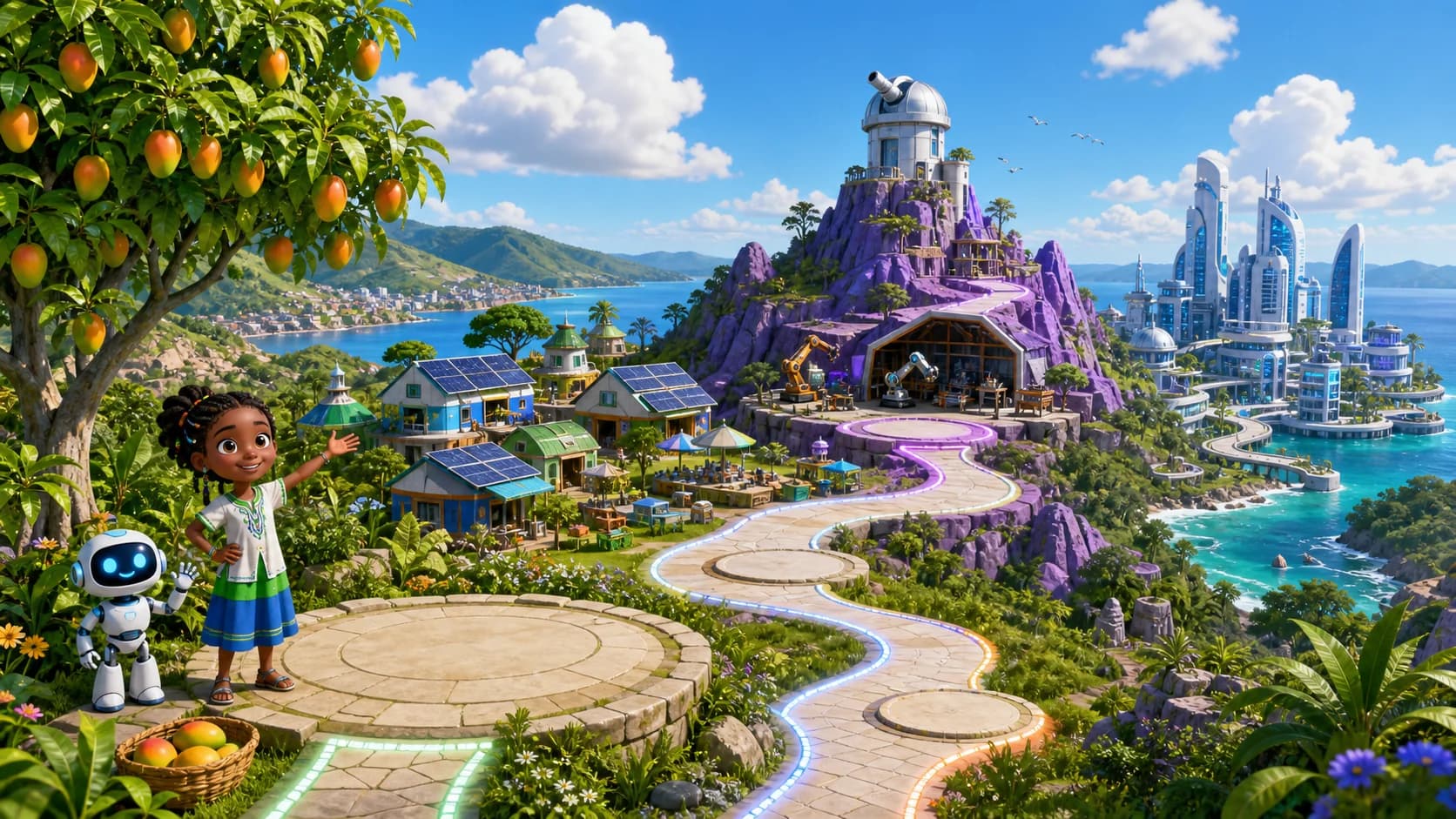 Discovery Garden inside the TeKi-SL for Kids learning island